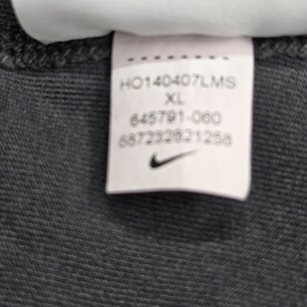 Nike Women Jacket XL Black Track Dri-Fit‎ Activewear Logo Zipper Long Sleeve